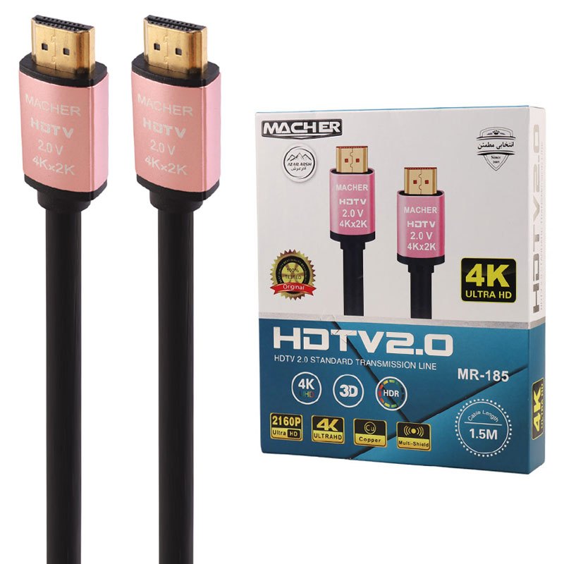 کابل HDMI 4k مچر مدل MR-185 به طول 1.5 متر 