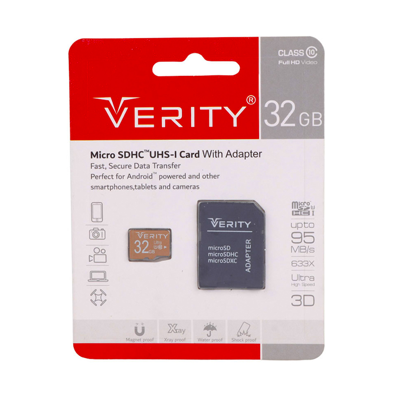 مموری ميکرو 32GB خشاب دار وریتی مدل 633X 