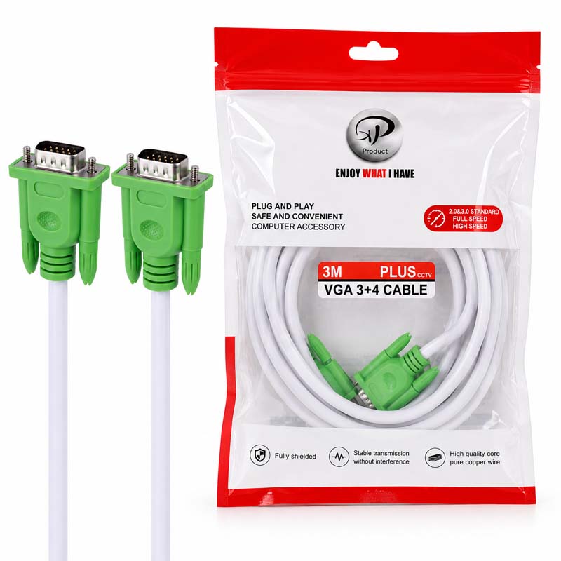 کابل VGA 3+4 Plus ايکس پی به طول 3 متر