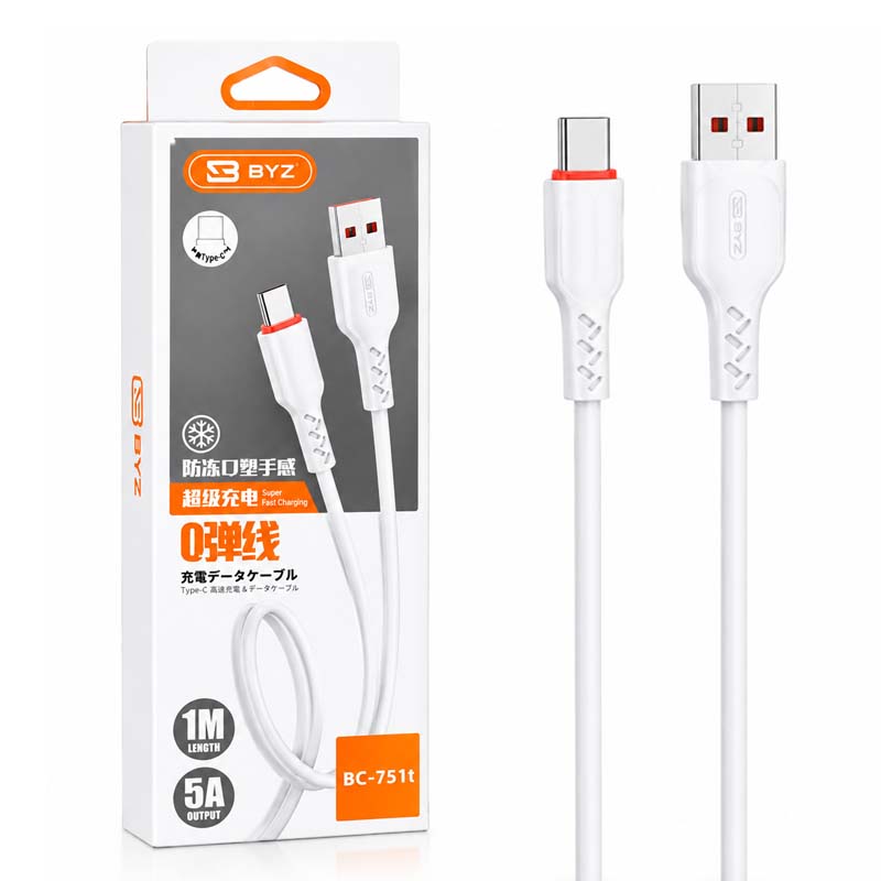 کابل شارژر Type-C BYZ (بی وای زد) مدل BC-151T