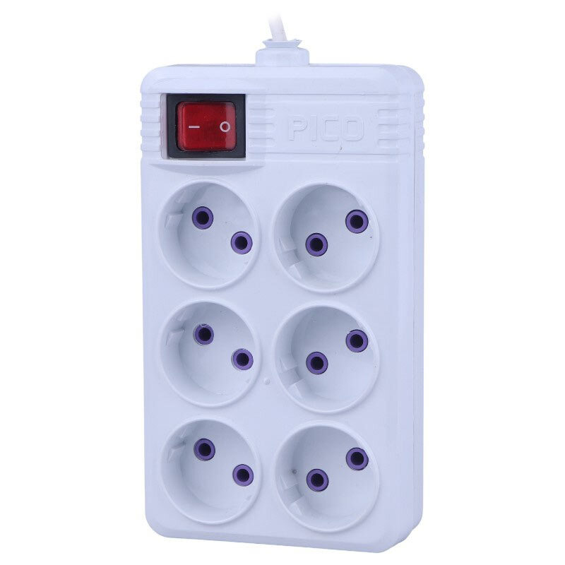 رابط برق 6 خانه پيکو کابل 1.5 متری